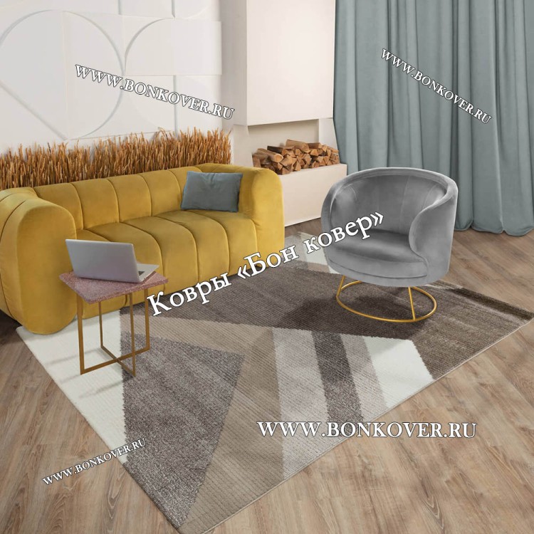 Геометрический Турецкий современный ковер арт 29184