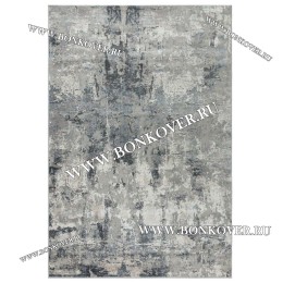 Ковер Абстракция Дизайн 88 Серый с Синим