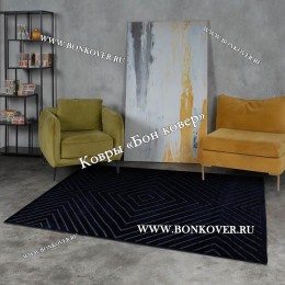 Современный Турецкий Ковер Дизайн 75 темно-синий