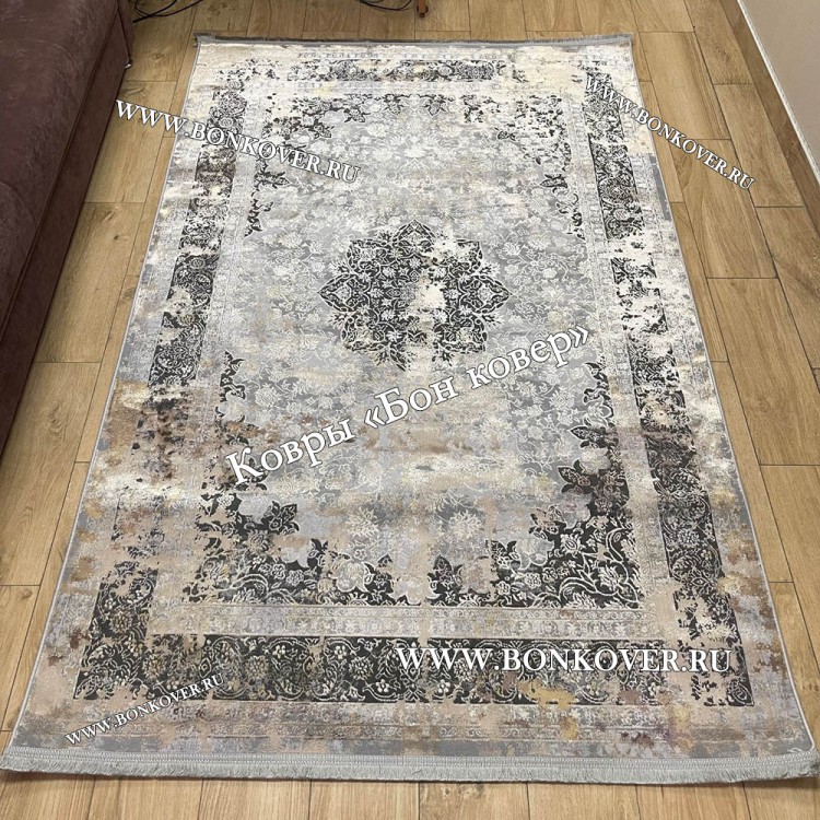 Турецкий ковер для гостиной Дизайн 04 Серый
