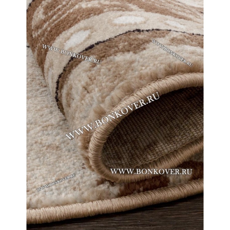 Ковер Российского Производства Дизайн 10 Бежевый Круг