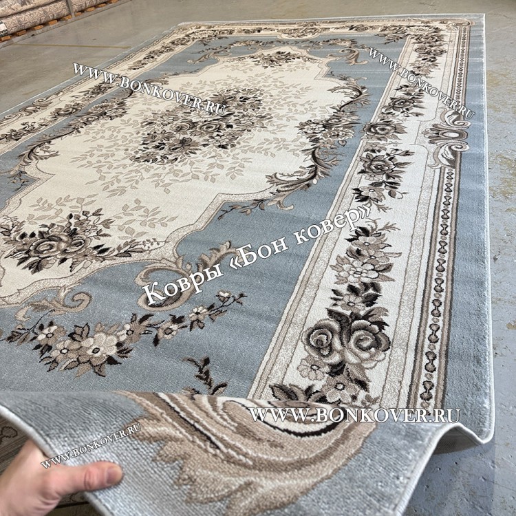 Ковер Для Гостиной Дизайн 02 Серый Прямоугольный