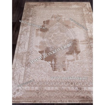 Турецкий Ковер Для Гостиной Дизайн 02 Бежево-Коричневый Прямоугольный