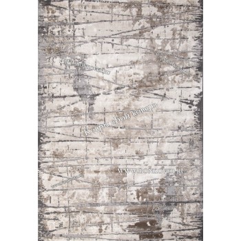 Абстрактный ковер дизайн 78 Серый с коричневым